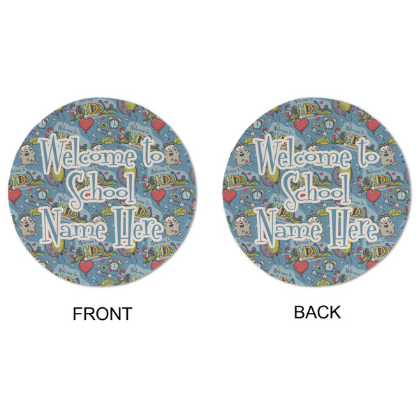 Welcome to School Round Linen Placemats - APPROVAL (double sided)