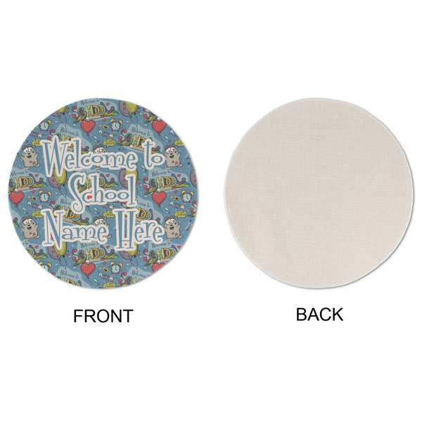Welcome to School Round Linen Placemats - APPROVAL (single sided)
