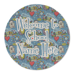 Welcome to School Round Linen Placemat - Single Sided (Personalized)