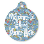 Welcome to School Round Pet ID Tag (Personalized)