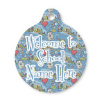 Welcome to School Round Pet ID Tag - Small (Personalized)