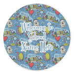 Welcome to School Round Stone Trivet (Personalized)