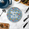 Welcome to School Round Stone Trivet - In Context View