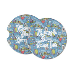 Welcome to School Sandstone Car Coasters (Personalized)