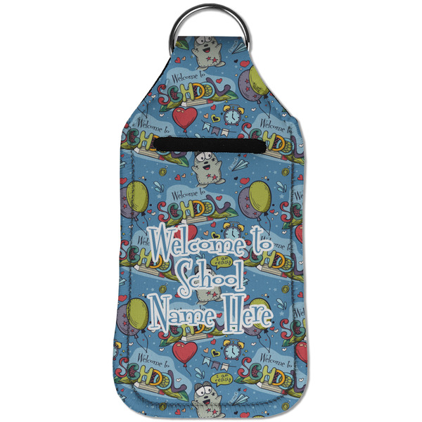 Welcome to School Sanitizer Holder Keychain - Large (Front)