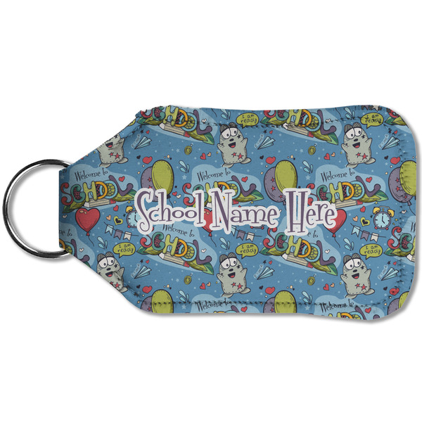 Welcome to School Sanitizer Holder Keychain - Small (Back)