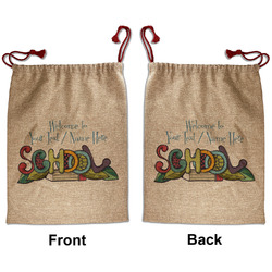 Welcome to School Santa Sack - Front & Back (Personalized)