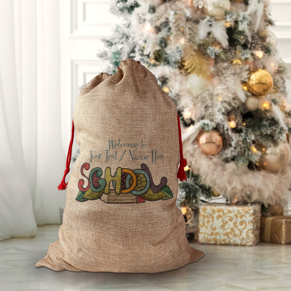 Welcome to School Santa Bag - Front (stuffed)