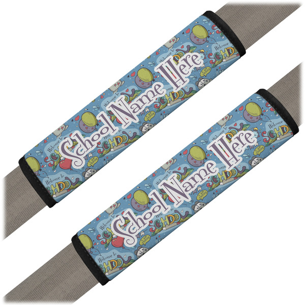 Custom Welcome to School Seat Belt Covers (Set of 2) (Personalized)
