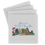 Welcome to School Absorbent Stone Coasters - Set of 4 (Personalized)