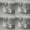 Welcome to School Set of Four Personalized Stemless Wineglasses (Approval)