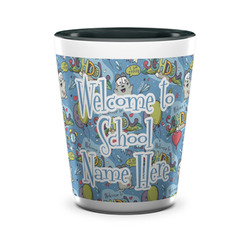 Welcome to School Ceramic Shot Glass - 1.5 oz - Two Tone - Single (Personalized)