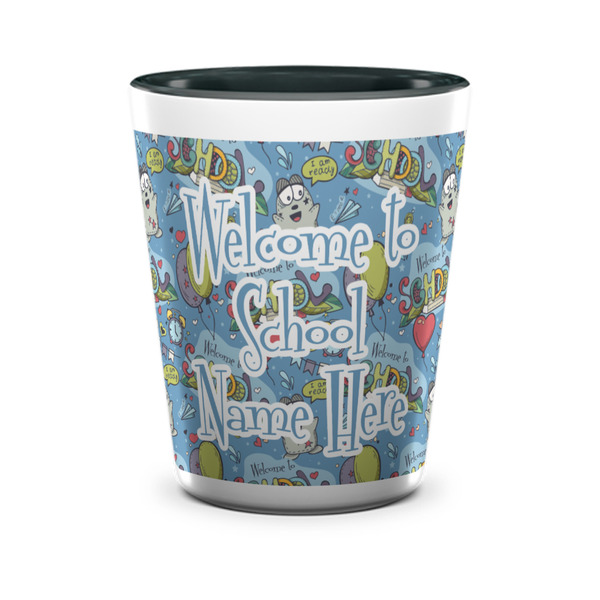 Welcome to School Shot Glass - Two Tone - FRONT