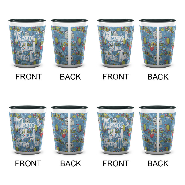 Welcome to School Shot Glassess - Two Tone - Set of 4 - APPROVAL