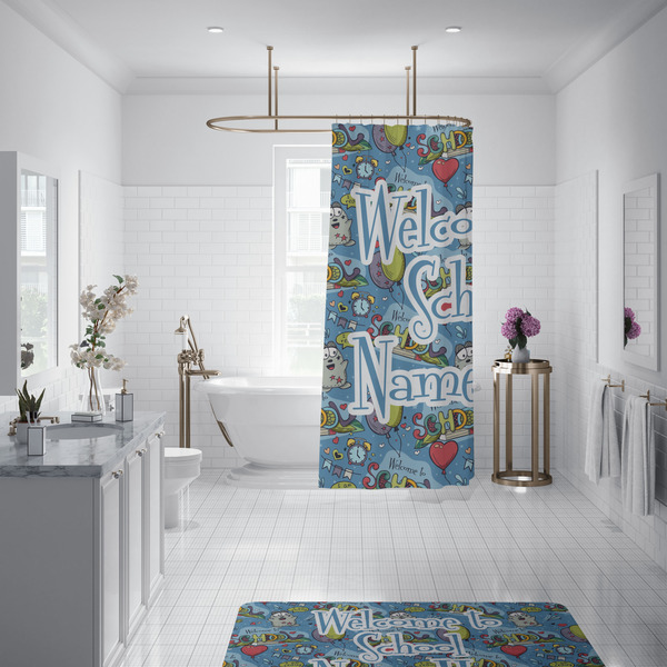Welcome to School Shower Curtain - Custom Size