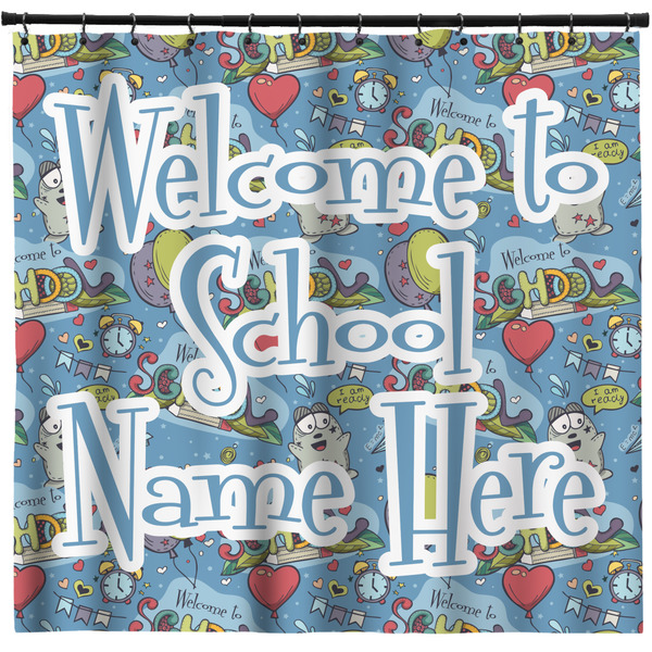 Custom Welcome to School Shower Curtain - Custom Size (Personalized)