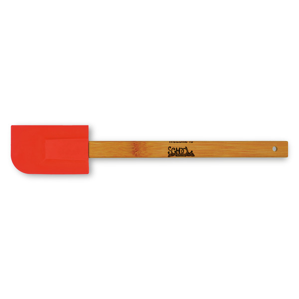 Custom Welcome to School Silicone Spatula - Red (Personalized)
