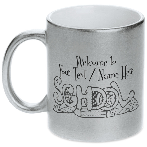 Welcome to School Silver Mug - Main