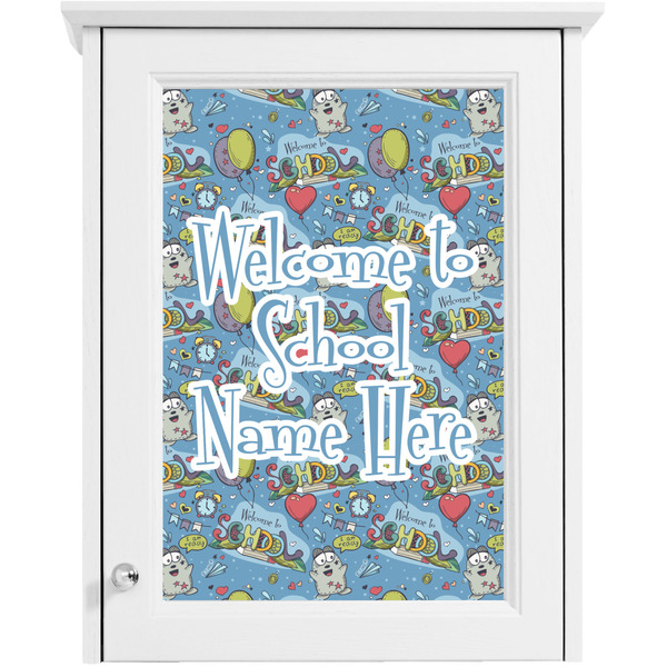 Welcome to School Single White Cabinet Decal