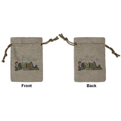 Welcome to School Small Burlap Gift Bag - Front & Back (Personalized)