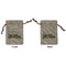 Welcome to School Small Burlap Gift Bag - Front & Back (Personalized)