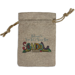 Welcome to School Small Burlap Gift Bag - Front (Personalized)