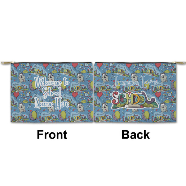 Welcome to School Small Zipper Pouch Approval (Front and Back)