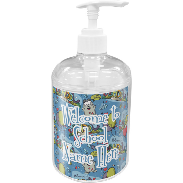 Custom Welcome to School Acrylic Soap & Lotion Bottle (Personalized)