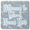 Welcome to School Square Rubber Backed Coaster (Personalized)