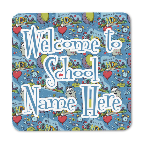 Welcome to School Square Fridge Magnet - FRONT