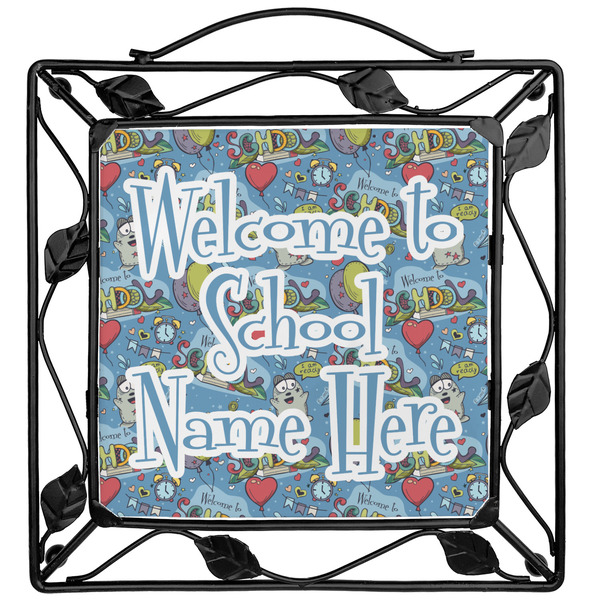 Custom Welcome to School Square Trivet (Personalized)