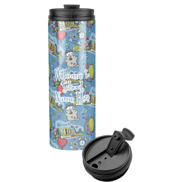Custom Welcome to School Stainless Steel Skinny Tumbler (Personalized)