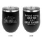 Welcome to School Stainless Wine Tumblers - Black - Double Sided - Approval