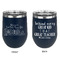 Welcome to School Stainless Wine Tumblers - Navy - Double Sided - Approval