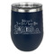 Welcome to School Stainless Wine Tumblers - Navy - Double Sided - Front