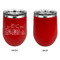 Welcome to School Stainless Wine Tumblers - Red - Single Sided - Approval