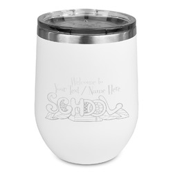 Welcome to School Stemless Stainless Steel Wine Tumbler - White - Single Sided (Personalized)