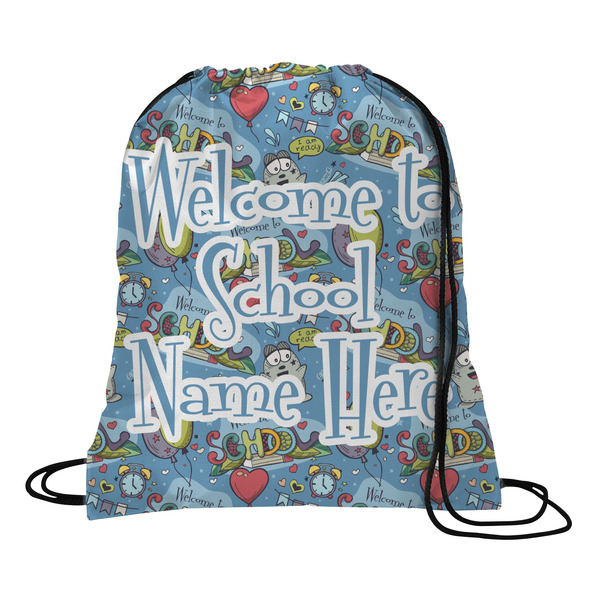 Custom Welcome to School Drawstring Backpack (Personalized)