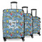 Welcome to School 3 Piece Luggage Set - 20" Carry On, 24" Medium Checked, 28" Large Checked (Personalized)
