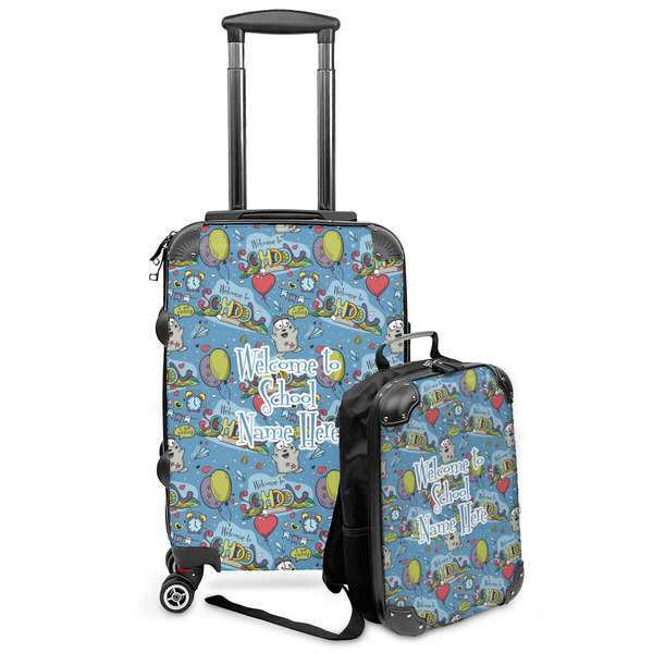 Custom Welcome to School Kids 2-Piece Luggage Set - Suitcase & Backpack (Personalized)