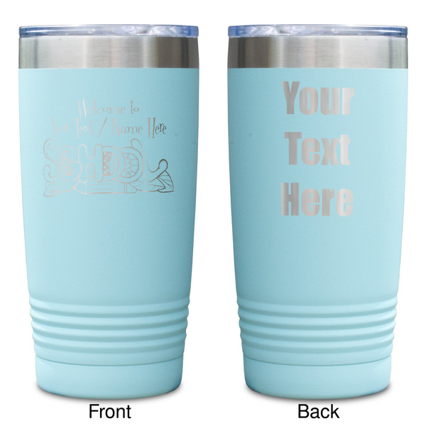 Welcome to School Teal Polar Camel Tumbler - 20oz -Double Sided - Approval