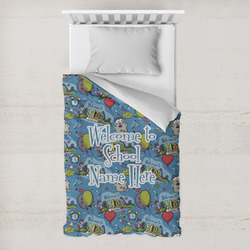 Welcome to School Toddler Duvet Cover w/ Name or Text