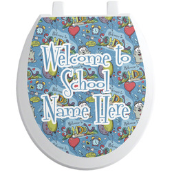 Welcome to School Toilet Seat Decal - Round (Personalized)