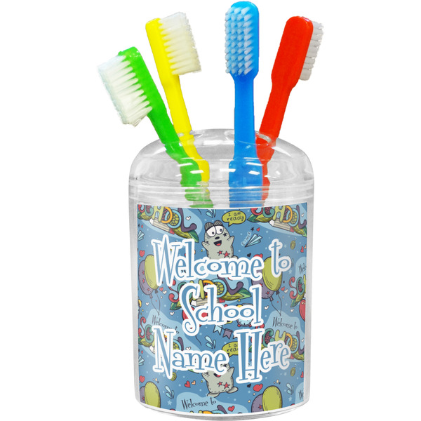Custom Welcome to School Toothbrush Holder (Personalized)