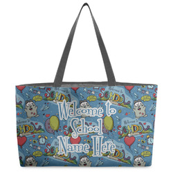 Welcome to School Beach Totes Bag - w/ Black Handles (Personalized)