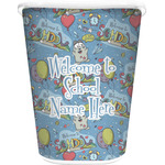 Welcome to School Waste Basket - Single Sided (White) (Personalized)