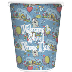 Welcome to School Waste Basket (Personalized)