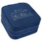 Welcome to School Travel Jewelry Boxes - Leather - Navy Blue - Angled View