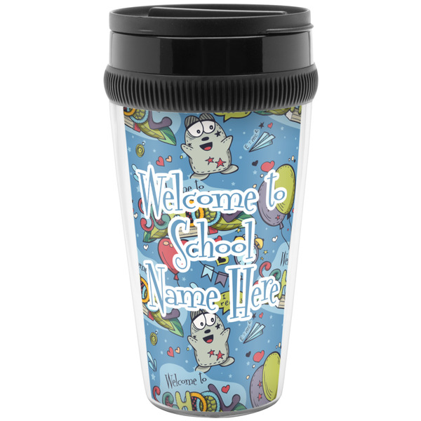 Custom Welcome to School Acrylic Travel Mug without Handle (Personalized)