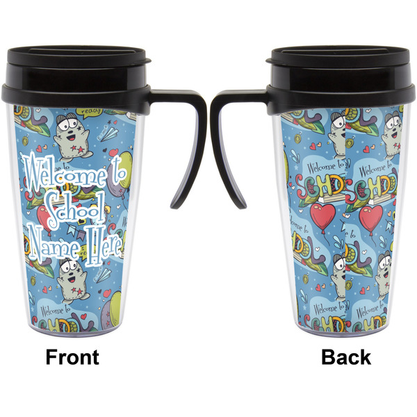 Welcome to School Travel Mug with Black Handle - Approval